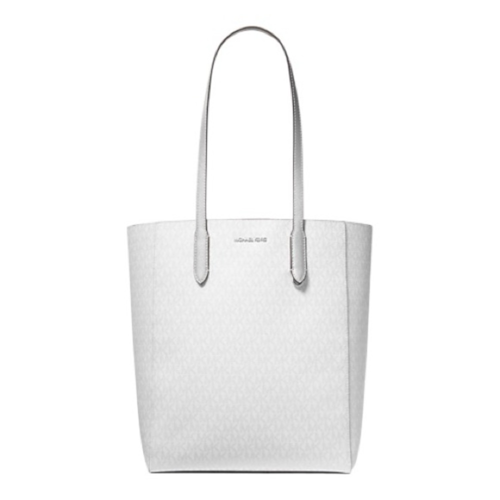 Michael Kors White Tote with Silver Accent - Picture 2 of 4